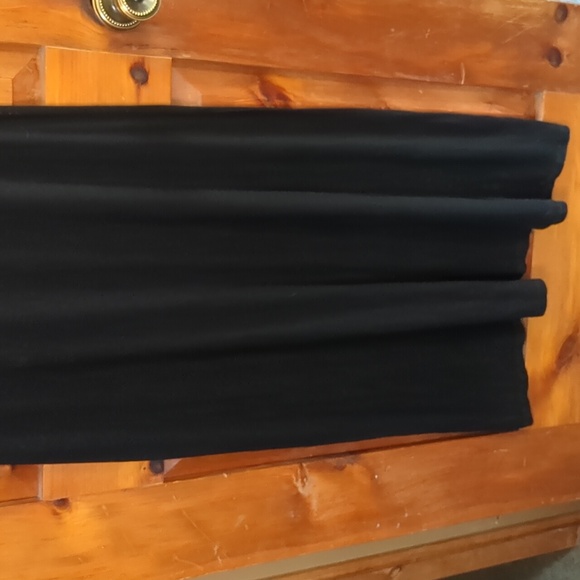 GINGER G* black sleeveless maxi dress w owl studding on front upper plain back - Picture 4 of 7